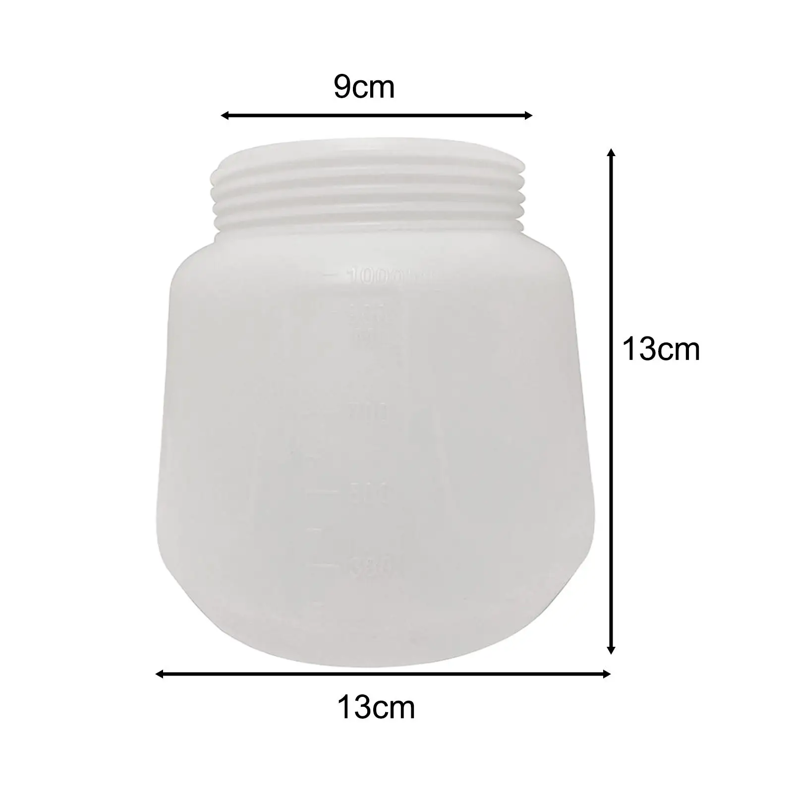 Paint Storage Container Electric Paint Sprayer 1000ML Durable Lightweight Plastic Can for Doors and Windows