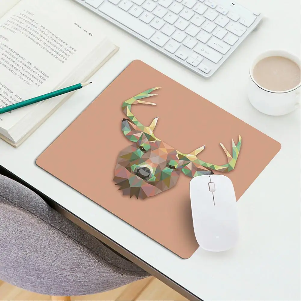 

Mouse Cushion Practical Antler Design Desk Mouse Pad Wrist Rest Skins-friendly Reusable Keyboard Pad