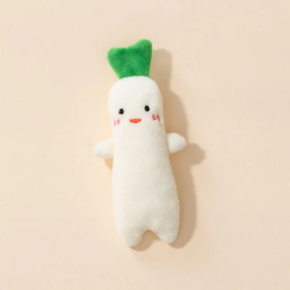 Nowe Kawaii Pluszowe Zabawki Owocowe i Warzywne, Miękkie, Urocze, Kreskówkowe, Interaktywne Zabawki Sensoryczne, Przytulne Pluszaki: Cebulka, Bakłażan, Rzodkiew