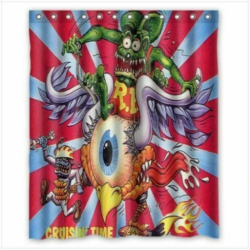 RAT FINK BIG DADDY Custom Shower Curtain