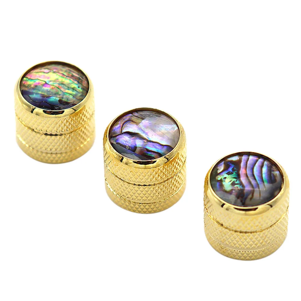 Guitar Knobs Metal Dome Control Volume Tone Knobs Abalone Top for Electric guitar