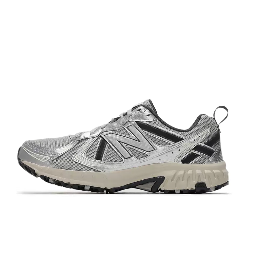 New Balance NB410 V5 Unisex Low-Top Urban Commuting Runners  Silver, Outdoor Non-Slip, Durable & Comfortable MT410KR5
