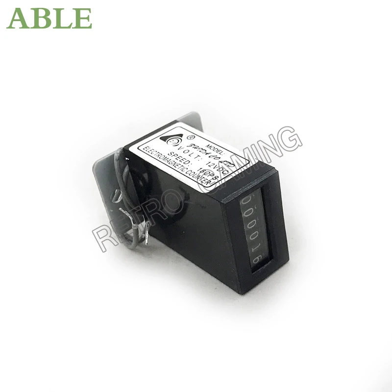 Arcade accessories 6-digit 12V mechanical coin counter for claw machines, swing machines/fighting machines