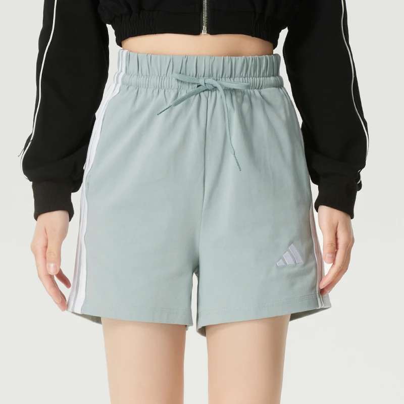 

Adidas Women's Sports Pants Breathable Comfortable Casual Pants Trendy Fashion High-Waisted Knitted Shorts Kr2725