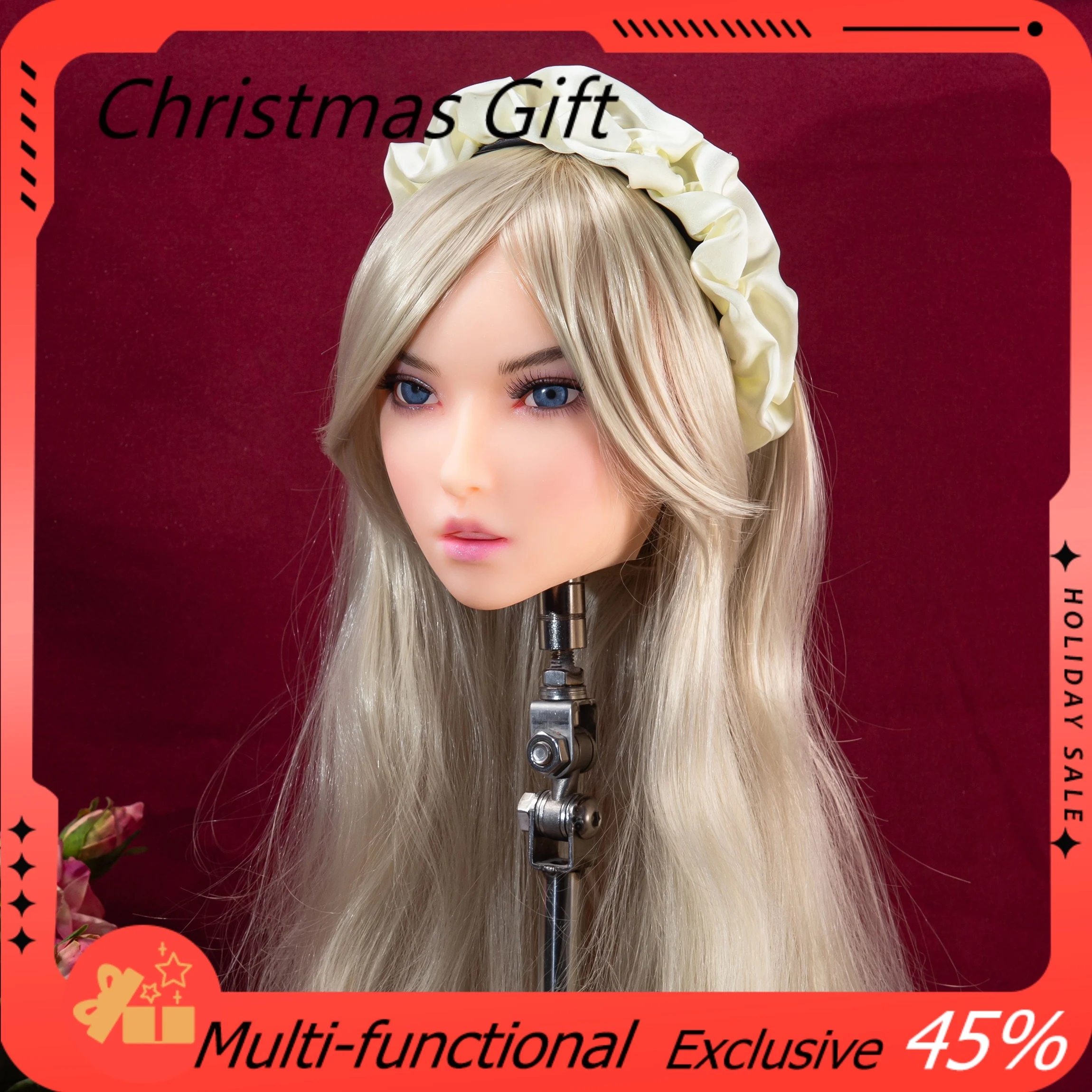 

Вы можете открыть новую модель силиконовой головы, изысканный макияж, ручная роспись волос и бровей, рот и язык.