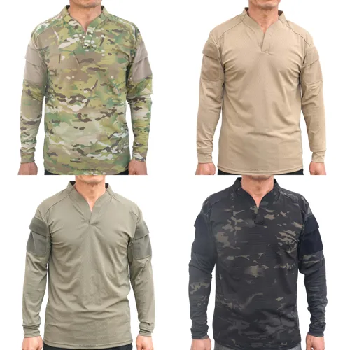 SMTP002 Camisa táctica estilo Cag Camisa de combate transpirable Hombres Mangas largas