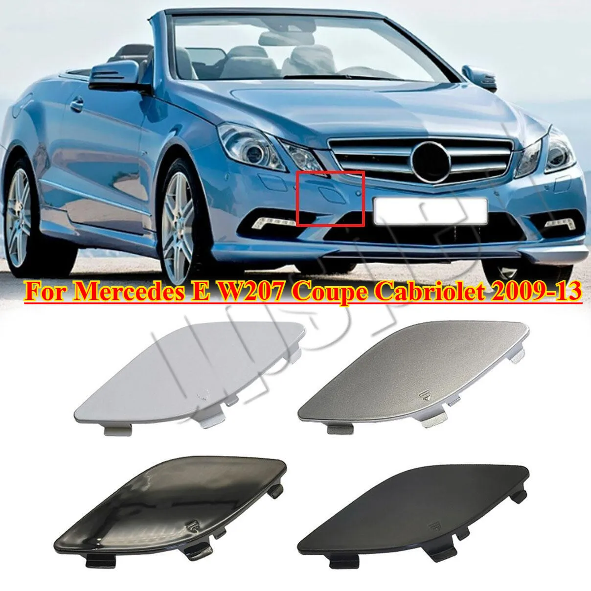 

Front Bumper Tow Hook Hole Eye Cover For Mercedes E W207 Coupe Cabriolet 2009-13