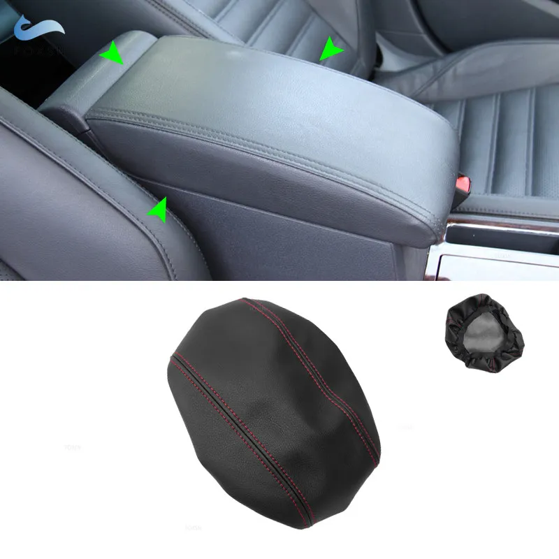 Car Interior Center Control Armrest Box Protection Cover Microfiber Leather Trim For VW Passat 2010 2011 2012 2013 2014 2015