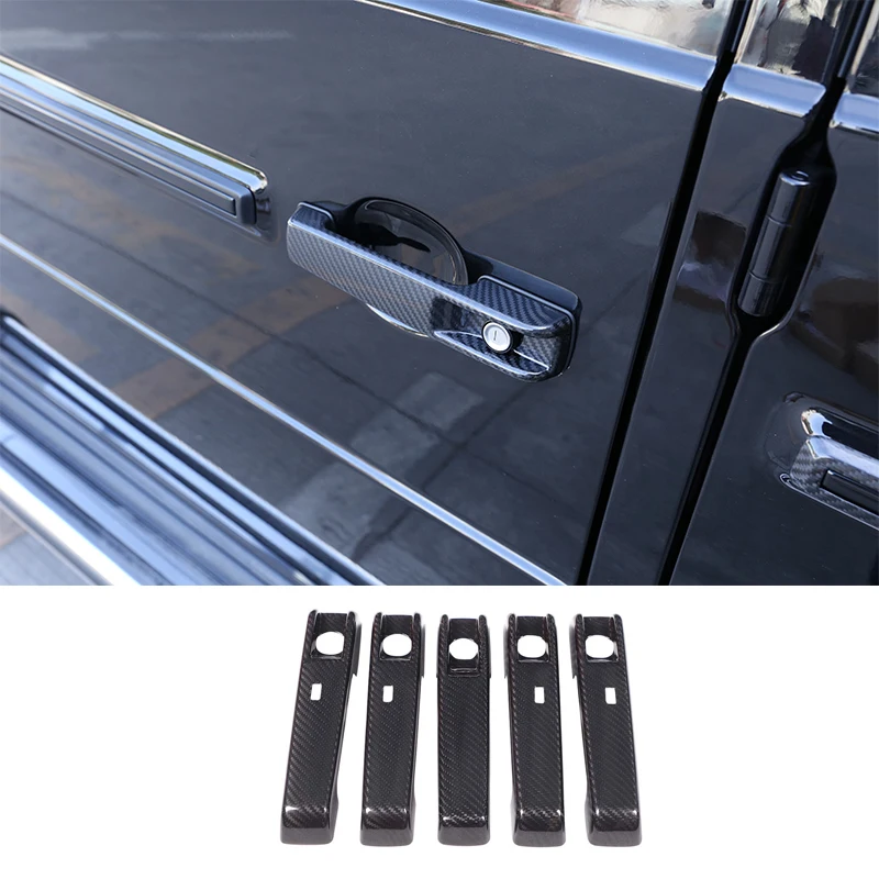 

Для 2025+ Mercedes-Benz G-Class/W463 внешняя дверная ручка из настоящего углеродного волокна, защитный чехол, автоаксессуары с комфортным входом