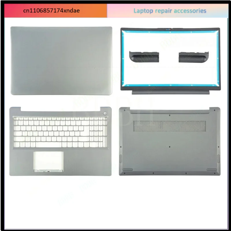 For Ideapad 3-15ABA7 15IAU7 2022 LCD Back Cover Bezel Palmrest Bottom Case Laptop Housing Replace Gray