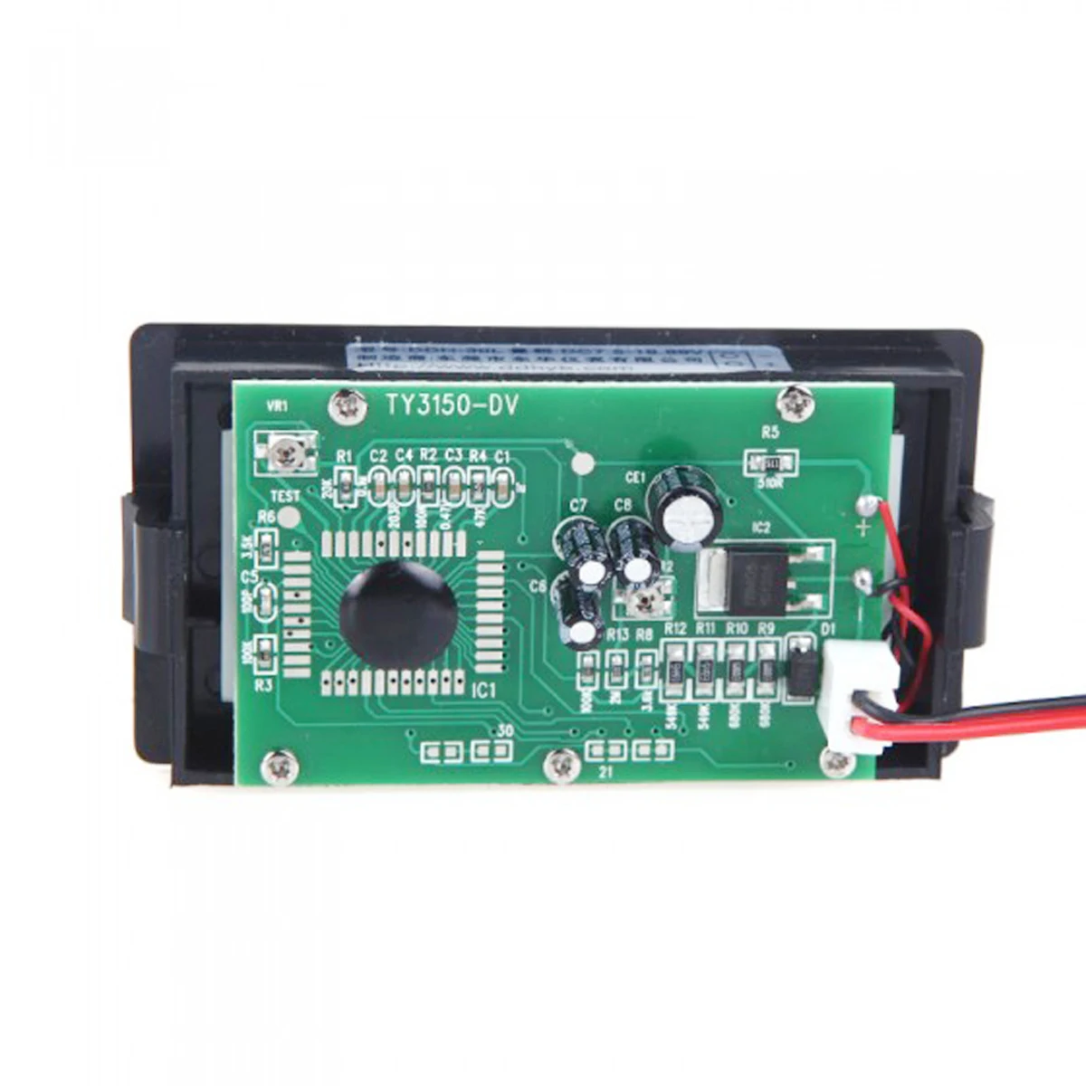 

Digital Voltmeter Voltage Meter 7.5-19.99V Black Gauge Easy Measurement Wide Range DC Voltage Monitor For Office Factory