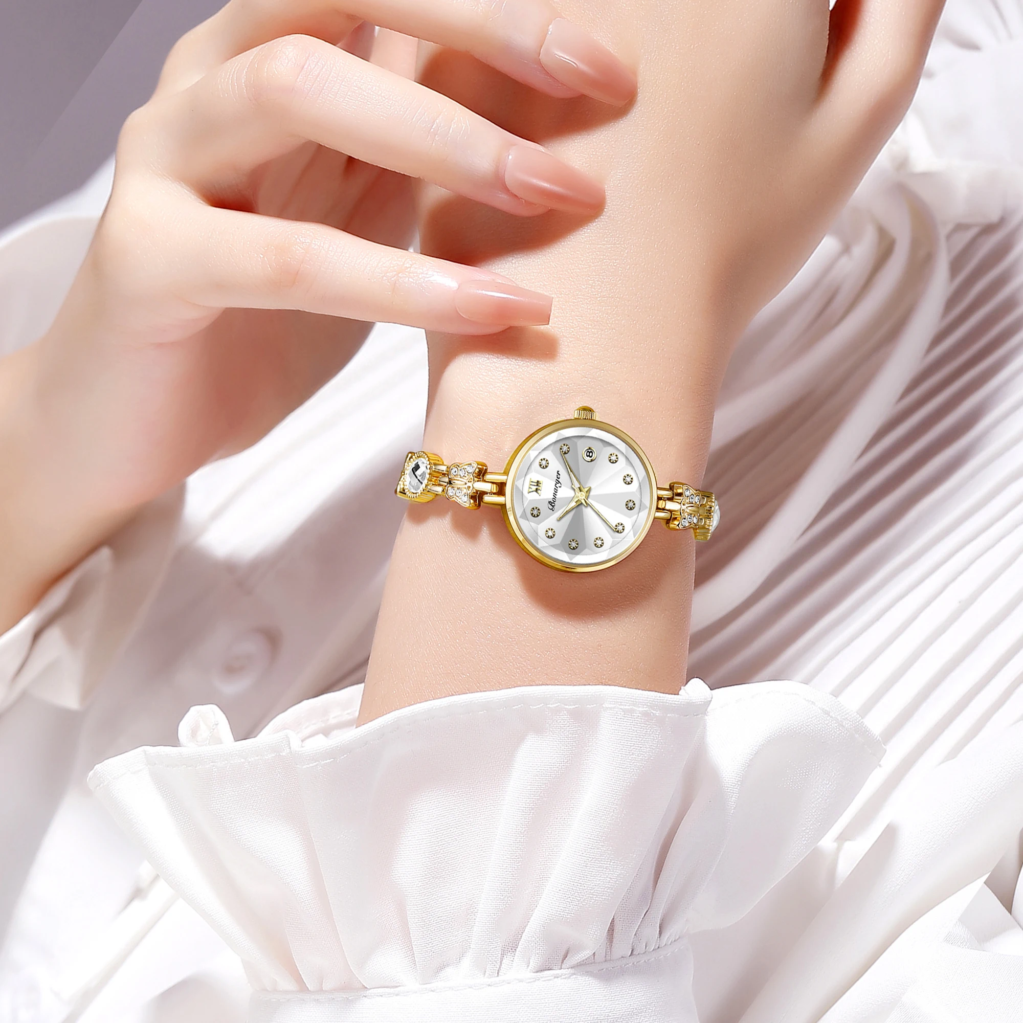 BONARGER Fashion Butterfly Bracelet Quartz Watch Water-Resistant Gifts for Women Women's Wriswatch reloj para mujer