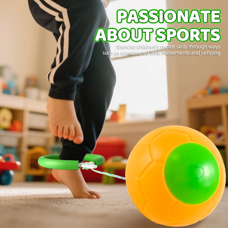 تخطي الكرة للأطفال البالغين في الهواء الطلق ألعاب رياض الأطفال واحدة القدم هوب الكرة التنسيق التدريب مرونة نطاط الألعاب التفاعلية #1