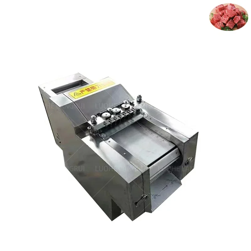 Multi-functional commercial meat cutting machine beef cube dicer meat cutter machine frozen chicken slicer fish cutting machine