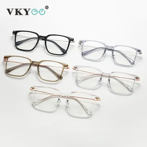 Imagen 2 del producto VICKY, gafas cuadradas geométricas con montura grande a la moda Simple, se pueden personalizar, gafas graduadas antiluz azul, gafas de lectura