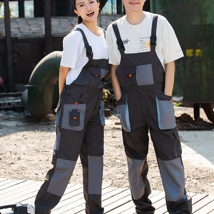 مريلة وزرة الرجال العمل المآزر مصلح حزام حللا السراويل زي العمل #1