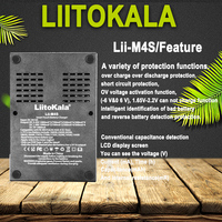 LiitoKala Lii-M4S 18650 Smart Charger LCD Display for 26650 21700 32650 20700 21700 16340battery