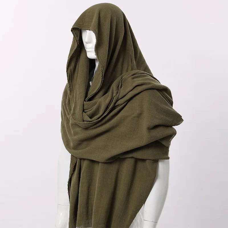 2024 Post Apocalyptic Shawl Shaman Cowl Medieval Costume Hood Cloak Scarf Sash