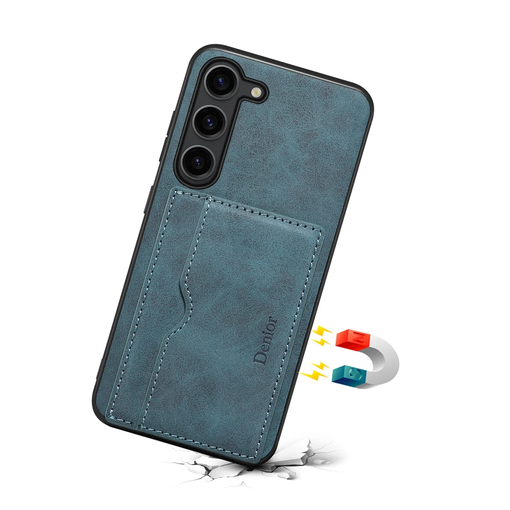 เคสโทรศัพท์หนังแบบแม่เหล็กหรูหรา สไตล์เรโทร ผิวด้าน สำหรับ Samsung Galaxy A55 5G A15 5G A25 A35 A05 A05S