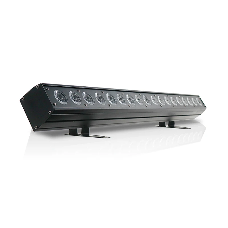 LED 18x18W RGBWA + barra UV luz de pared interior DMX línea de Control de píxeles luz de escenario DJ equipo de discoteca interior