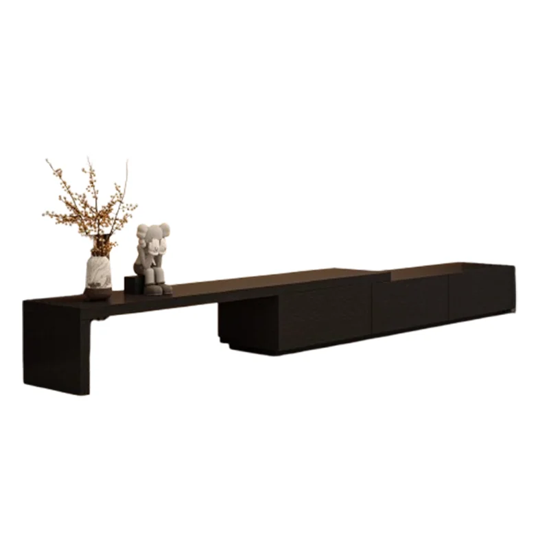 xx-Retractable Living Room Tv Cabinet Wooden Simple Combination Black Tv Stand Modern Vintage Mobili Per La Casa Home Furniture*