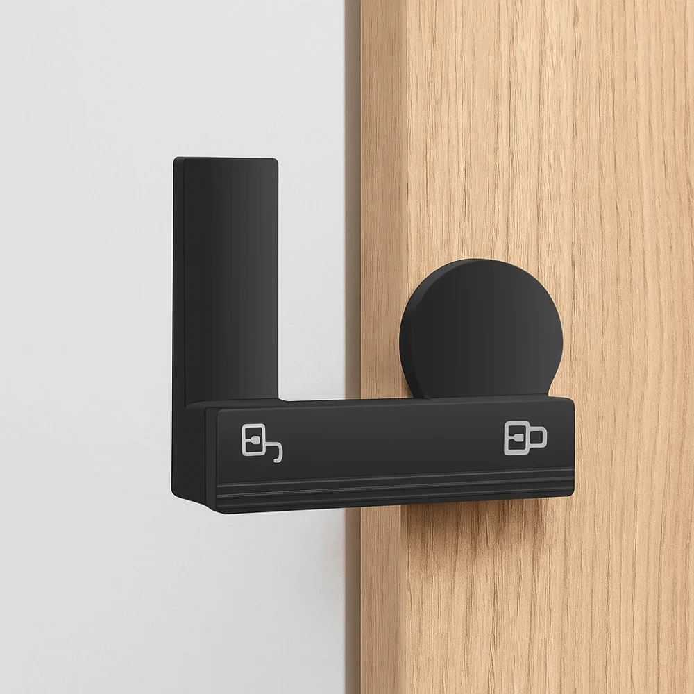 ตัวล็อคประตูอเนกประสงค์แบบเลื่อน 90/180 องศา ป้องกันการโจรกรรม แข็งแรง ทนทาน พร้อมไฟเรืองแสงในที่มืด อุปกรณ์ล็อคประตู