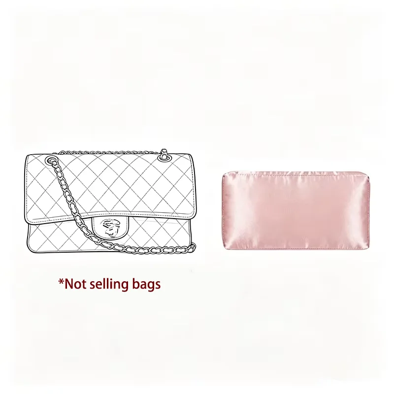 Pure Handmade Silks Bag Pillow Fabric Support Lining For Chanel Classic Flap CF Handbag Anti Deformation Collapse Bag Organizer