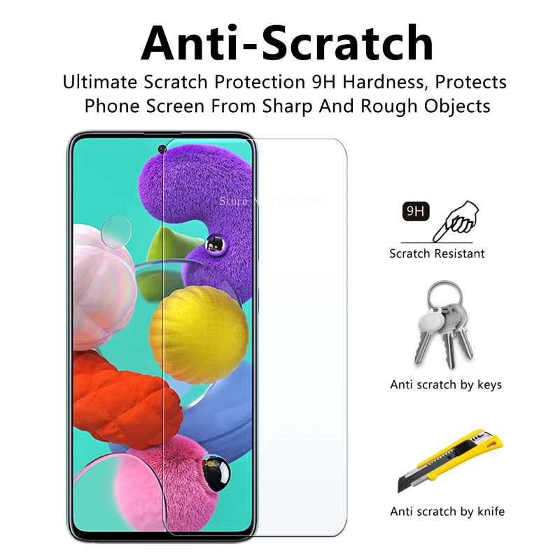 Szkło ochronne do Samsung A51 Screen Protector Galaxy A 51 51a pancerz hartowany Glas Samsunga51 Galaxya51 Sheet Film 1 - 3 Pcs