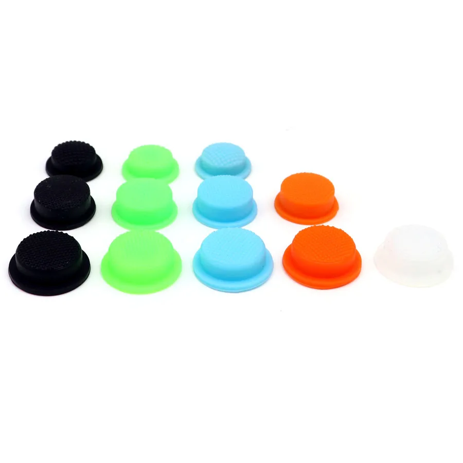 3pcs LED Flashlight Switch Cap Black Green Blue Orange Waterproof Rubber Pad Button Cap Light Torch Switch Hat 12mm 14.5mm 16mm