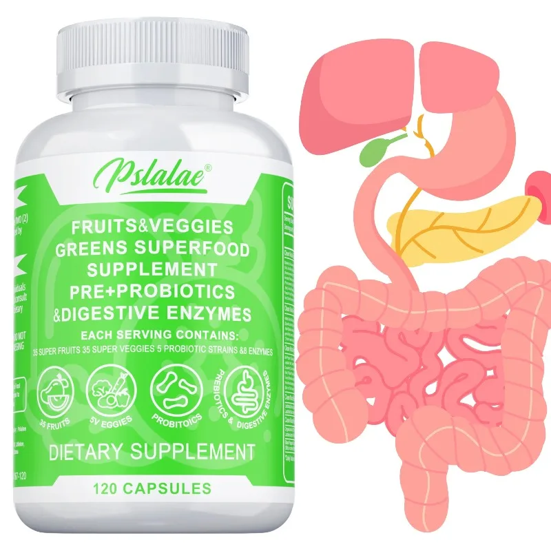 Fruits & Vegetables Green Superfood Supplements - Weight management, Metabolism,Promote Intestinal Digestion Health