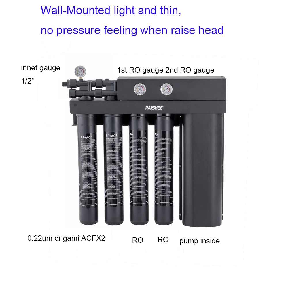 

Коммерческий очиститель системы RO 1200GPD, настенный льдогенератор с фильтром для воды для кофейни, отелей, домашнего использования, наружного использования