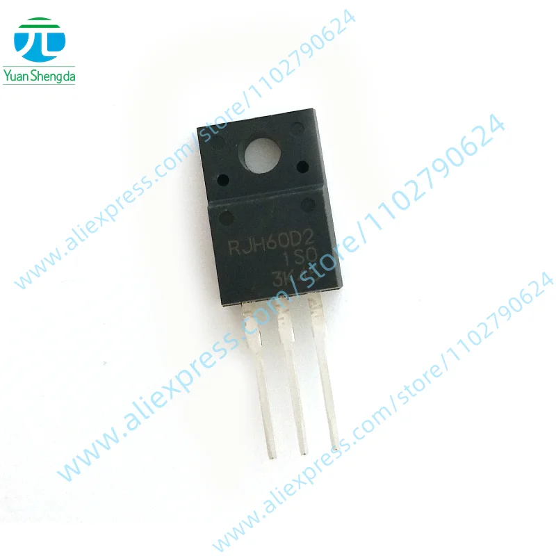 

5 шт., новый оригинальный транзистор RJH60D2DPP IGBT, N-MOSFET 20A, 600 В, TO-220F RJH60D2