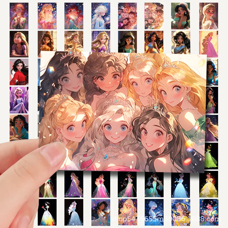 64pcs Runaway Princess Cartoon Animation Girly Heart Phone Case Notebook Decoration Waterproof Sticker