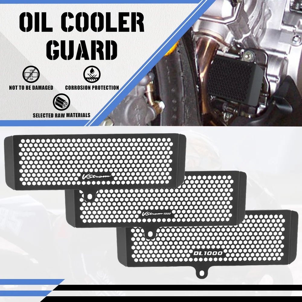 V Strom Moto Oil Cooler Cover Protection Radiator Grille Guard For Suzuki 1000 VStrom DL1000 DL/V-Strom 1000 2004 2005 2006 2007