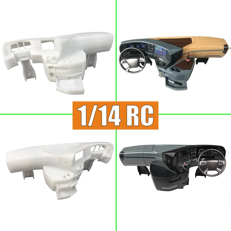 Simulation Plastic Left/Right Peptide Interior Center Console 1:14th Scale RC Truck Tamiya for BENZ 3363 1851 ACTROS Model Car