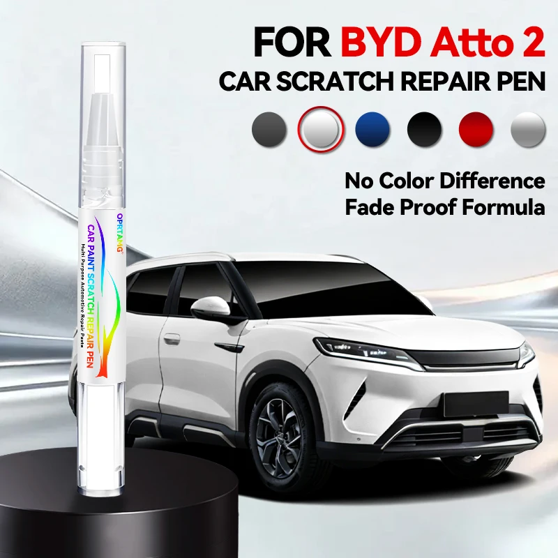 

Ручка-корректор для ремонта автомобильной краски, средство для удаления царапин, аксессуары для авто DIY для Yuan UP/BYD ATTO 2, белый, зеленый WAC, серый HCJ, розовый 124