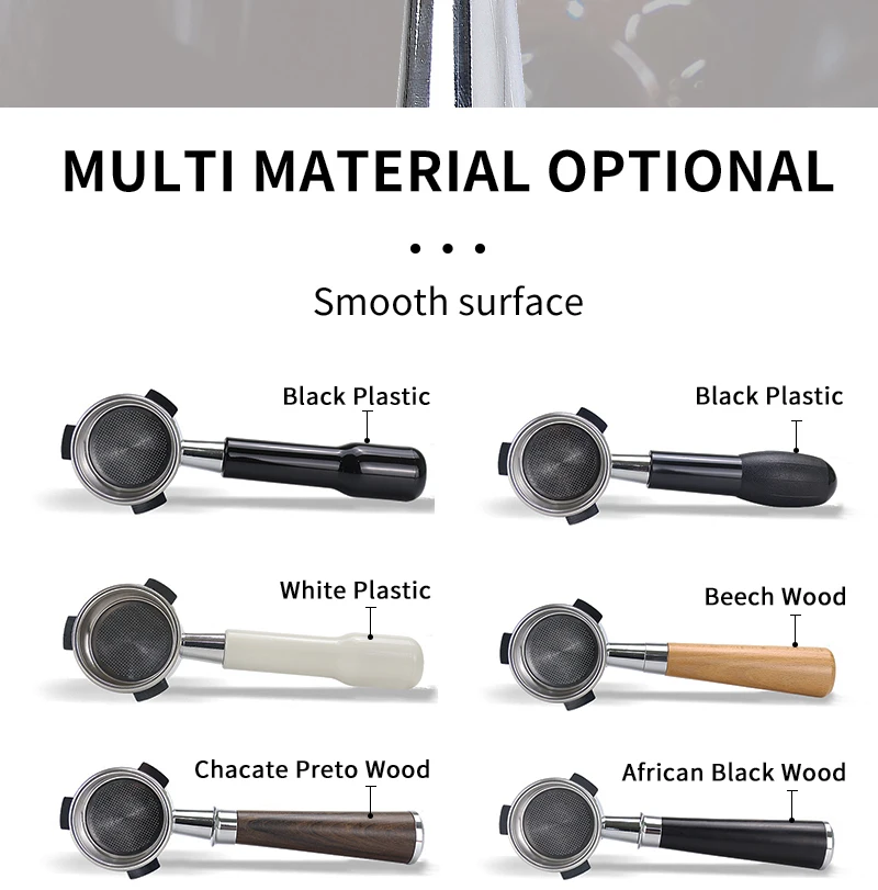 54 mm Kaffee-Siebträger ohne Boden, nackt für Breville Sage 870 878 880 Filterkorb, Espressomaschine, Zubehör, Barista-Werkzeuge – Detail 11