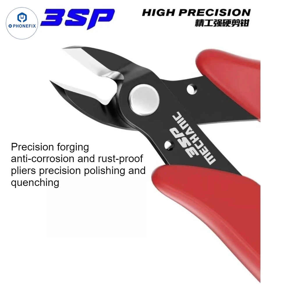 Mechanic 3SP High Precision Pliers Anti-corrosion Rust-proof Strong-clamping Angled Pliers for Mobile Phone Narrow Spaces Repair