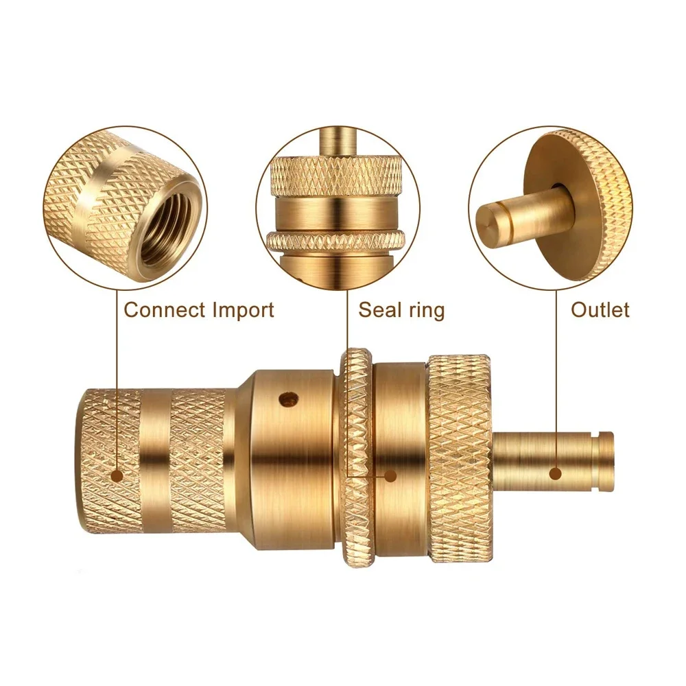 2/4Pcs Universal Offroad Brass Tire Deflators Kit Automatic 6-30psi Tyre Tire Pressure Relief Valve Deflators Bleeder Valve Caps