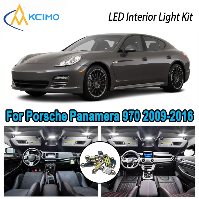 

Premium Bright LED Interior Light Kit for Porsche Panamera 970 2009-2016 2011 2012 Dome Map Trunk Car Lamps with Canbus No Error