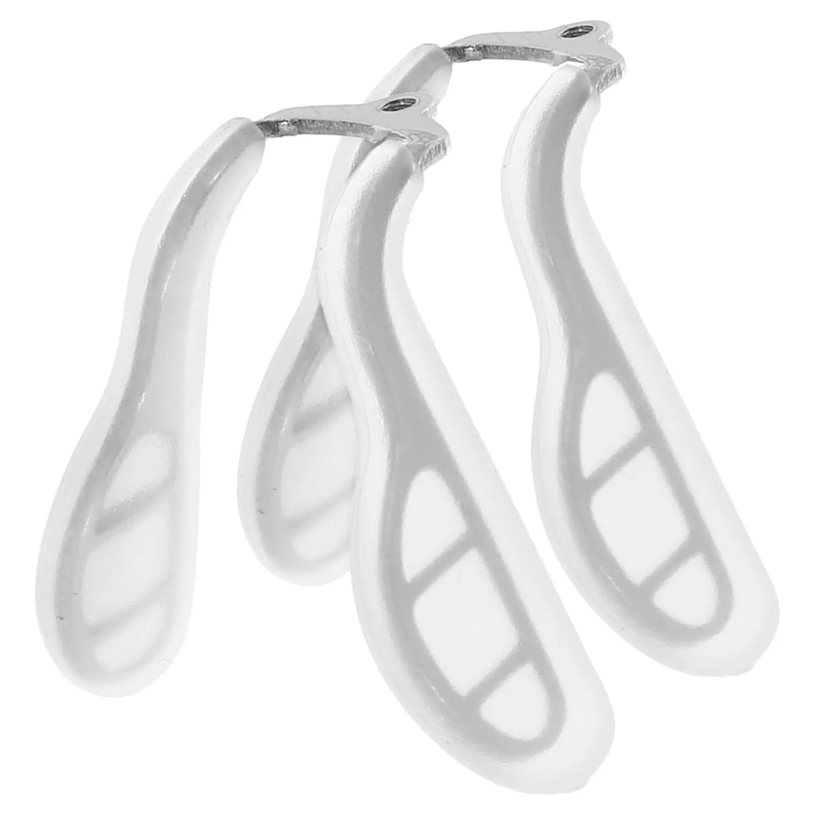 

2Pcs Child-Specific Silicone-Coated Metal Eyeglass Nose Pad Bridge Figure-Eight Saddle Design Anti-Slip Comfort Fit for Kids