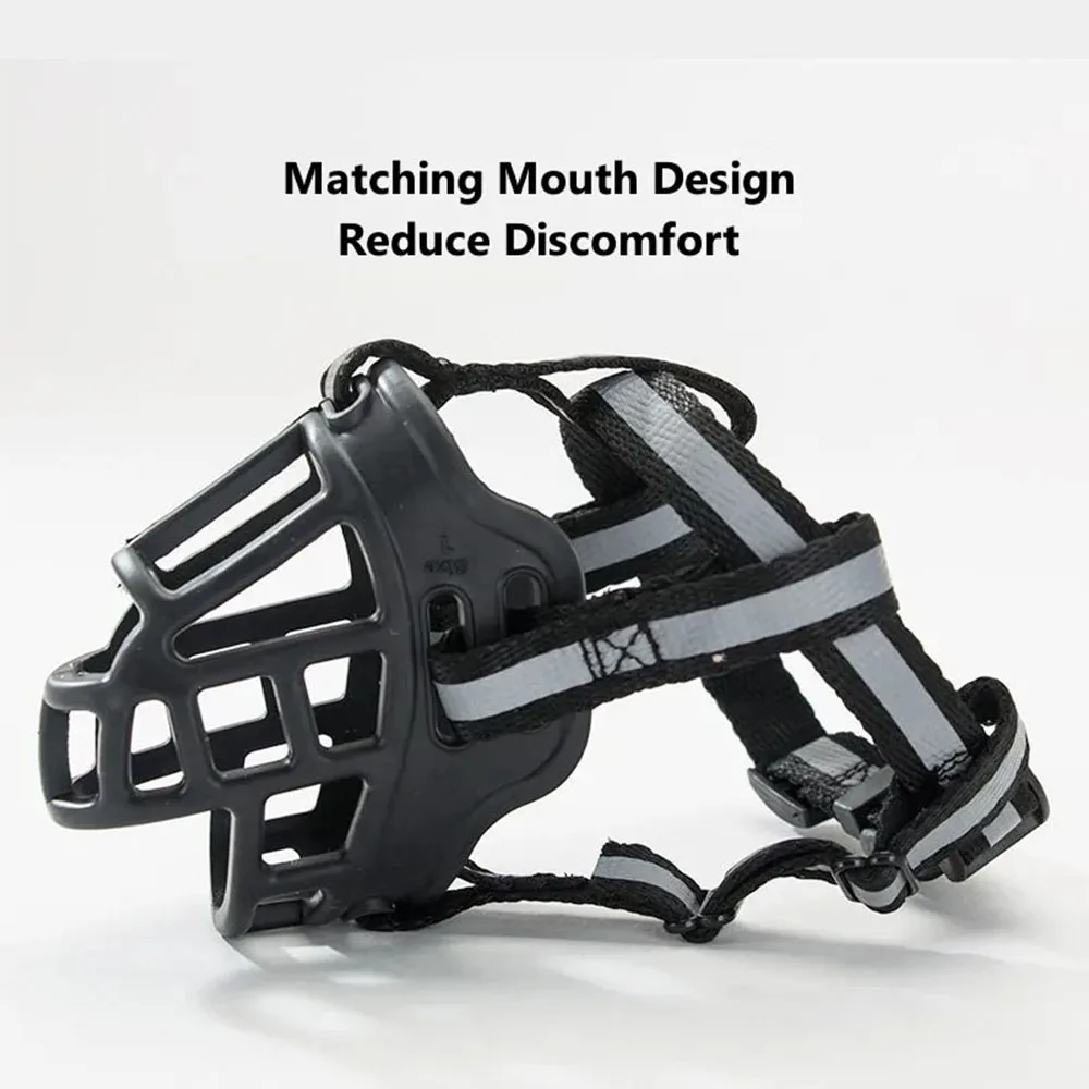 Soft Silicone Pet Dog Muzzle Anti-biting Chewing Mask Breathable Basket Dog Muzzle Durable Strong Mask Muzzle pet Dog Supplies
