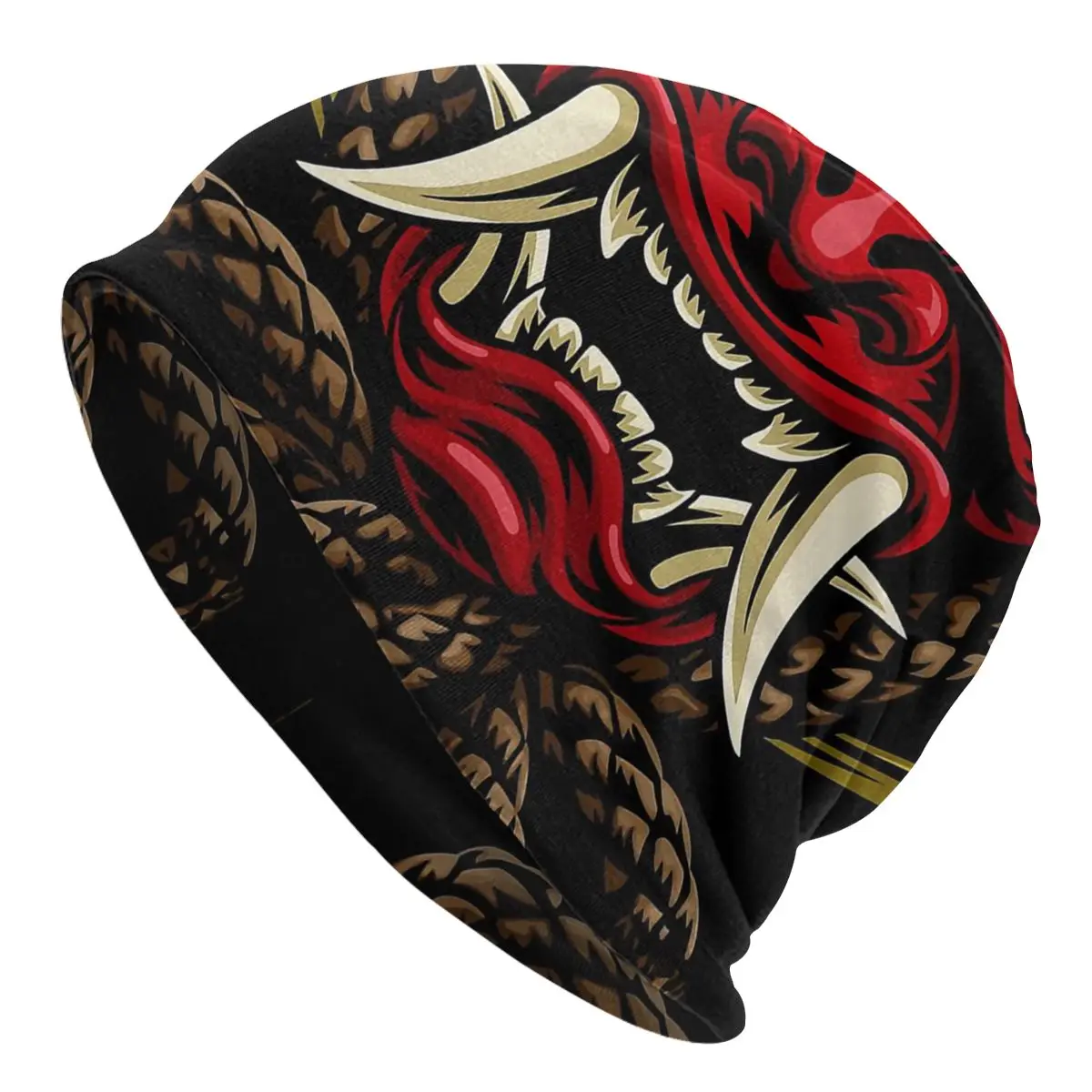 Oni Demon Japanese Samurai Ronin Unisex Bonnet Thin Outdoor Double Layer Thin Hats For Men Women