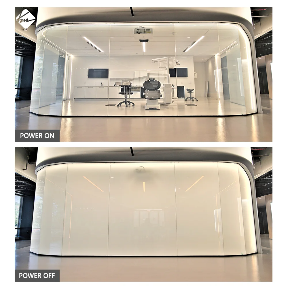 AIROW 220V PDLC Smart Glass Electrostatic Window Film Electric Switchable Privacy Tint for Glass