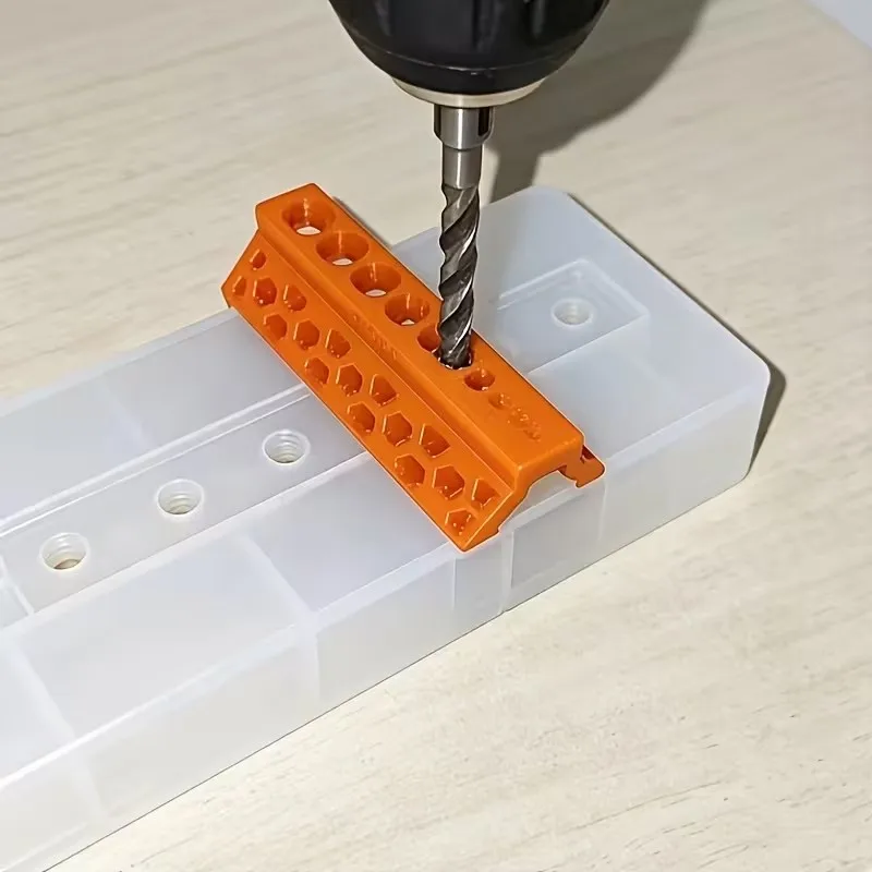 1pcs  10-Hole Drill Guide – PVC Pipe Mount, Prevents Bit Slipping, for Fast & Accurate Drilling