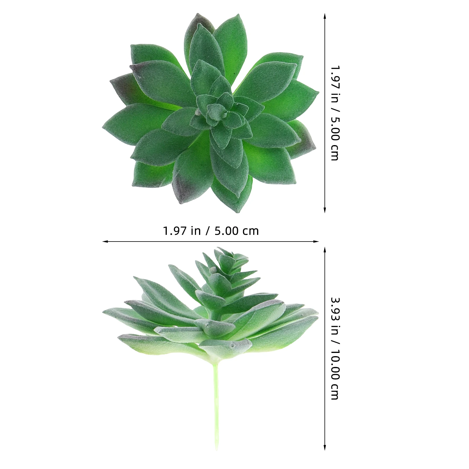 

6pcs Succulents PVC Simulation Plants Simulated Succulent Home Decor Photography Props Fake Succulents Gifts