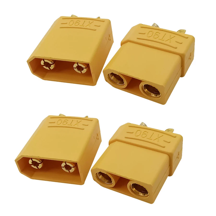 2Pairs XT90 XT-90 Male Female Bullet Connector Plug For RC Lipo Battery Quadcopter