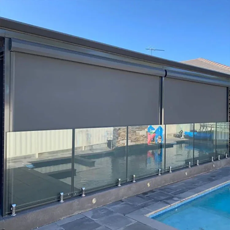 

Customized Anti-UV Windproof Waterproof Shades Retractable Blinds Motorized Patio Wind Sunshade Outdoor Blinds
