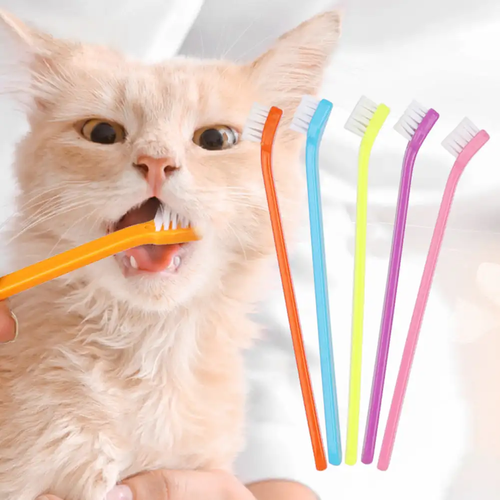 Pet Cat Dog Toothbrush Cleaning Brush for Teeth Cleaning Bad