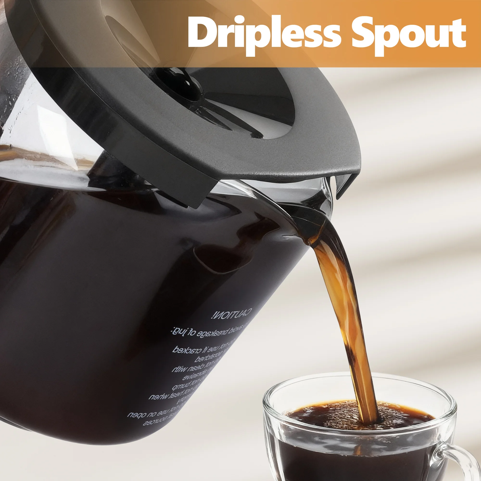 

10 Cups Glass Pot Coffee Maker Accessories for Technivorm 89830 Coffee Machine Accessories 1.25L Pot Drip Type,Dishwasher Safe
